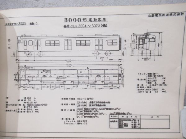 山陽電車　車両形式図集