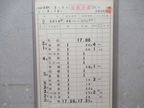 小樽運転区 DC 迂回運転 (北斗 入り)