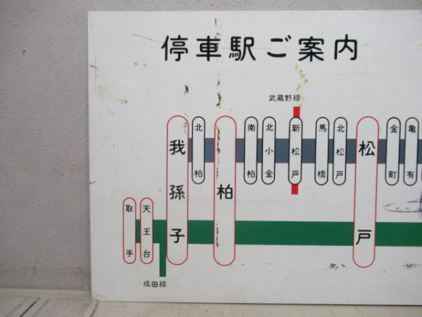 国鉄 常磐線 停車駅案内板