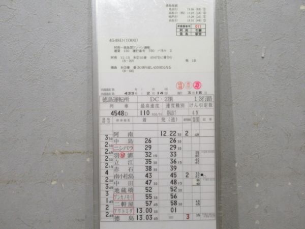 徳島運転所 13行路 揃い