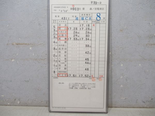 森ノ宮電車区 臨911仕業