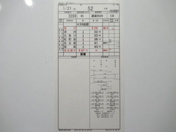 稲沢機関区 変52仕業 揃い