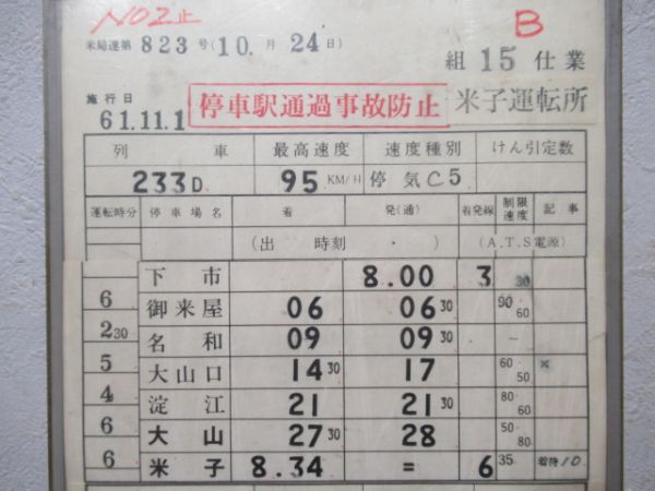 米子運転所　バラ2仕業