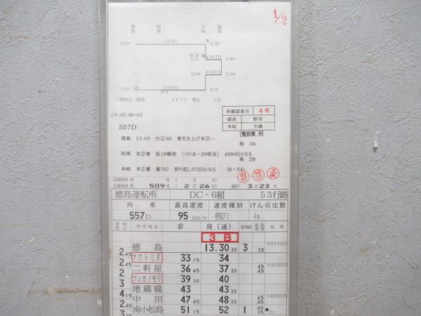 徳島運転所 ②仕業