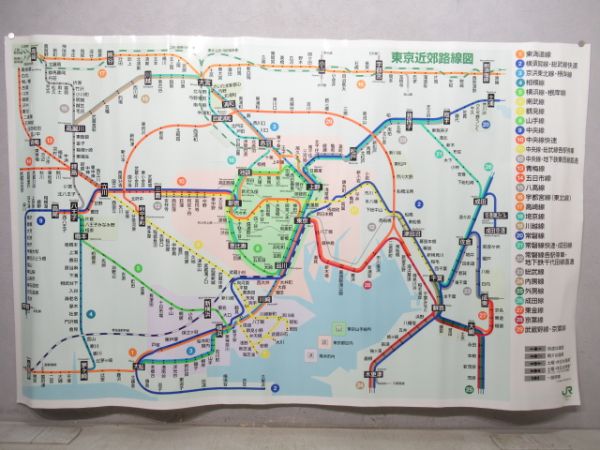 JR東日本　東京近郊路線図ステッカー