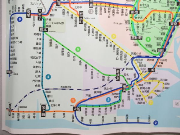 JR東日本　東京近郊路線図ステッカー