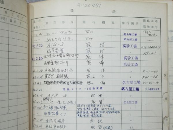 気動車車体履歴簿「キハ 20-471」