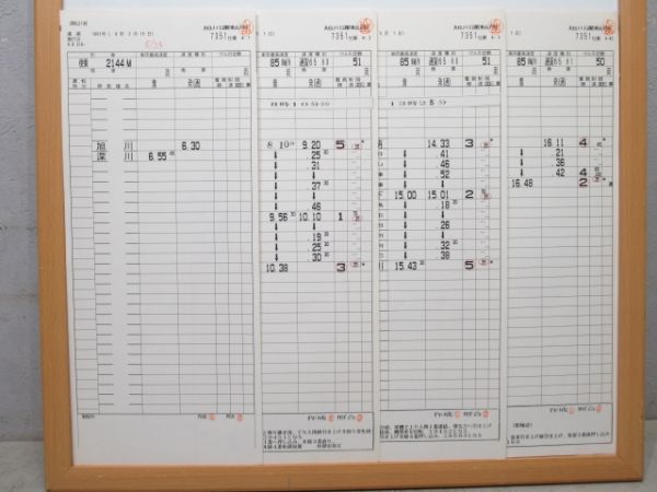 旭川運転所 7351仕業 揃い (留萌本線 一部廃線)