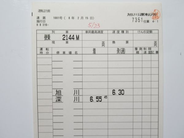 旭川運転所 7351仕業 揃い (留萌本線 一部廃線)