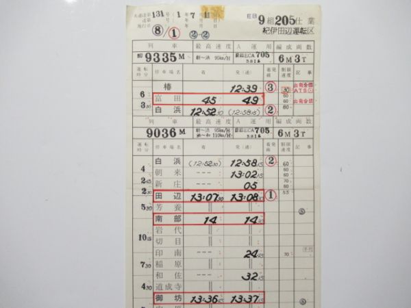 紀伊田辺運転区 EB205仕業 (特急 くろしお)