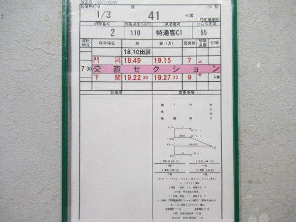 門司機関区　ED4組 変41仕業揃い「寝台特急なは・あかつき」入り