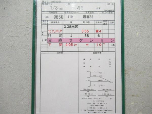 門司機関区　ED4組 変41仕業揃い「寝台特急なは・あかつき」入り