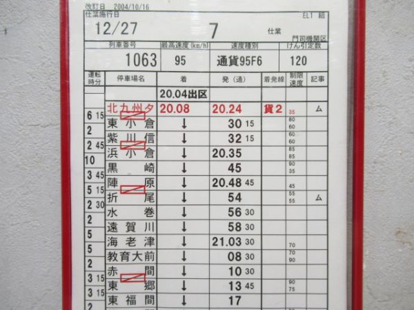門司機関区　EL1組7仕業揃い「寝台特急なは・あかつき」入り