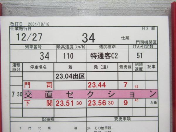 門司機関区　EL3組34仕業揃い「寝台特急彗星・なは・あかつき」入り