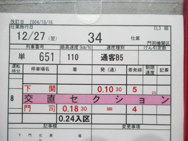 門司機関区　EL3組34仕業揃い「寝台特急彗星・なは・あかつき」入り