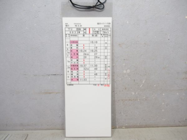 豊橋運輸区　臨B451行路揃い「12形団体」