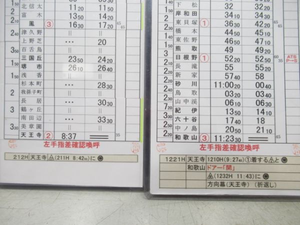 和歌山列車区　休EC6行路揃い「381系」入り