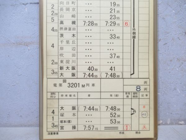 米原列車区　休前9行路揃い