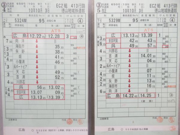 徳山地域鉄道部　EC2組413行路揃い「115系」