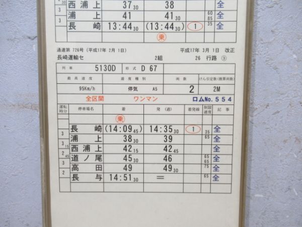 長崎運輸センター　2組26行路揃い