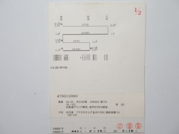徳島運転所 DC-5組 46行路 揃い