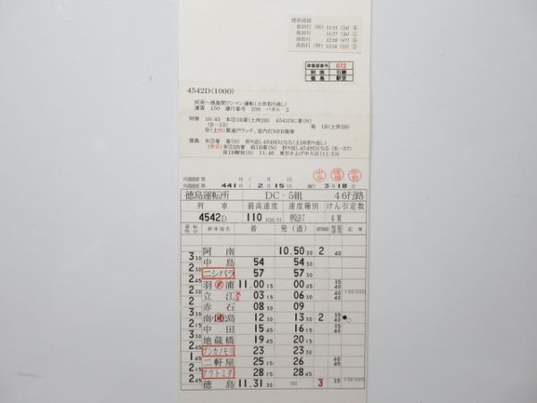 徳島運転所 DC-5組 46行路 揃い