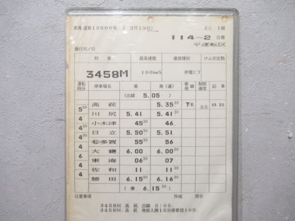 平運転区 EC114～2仕業 揃い