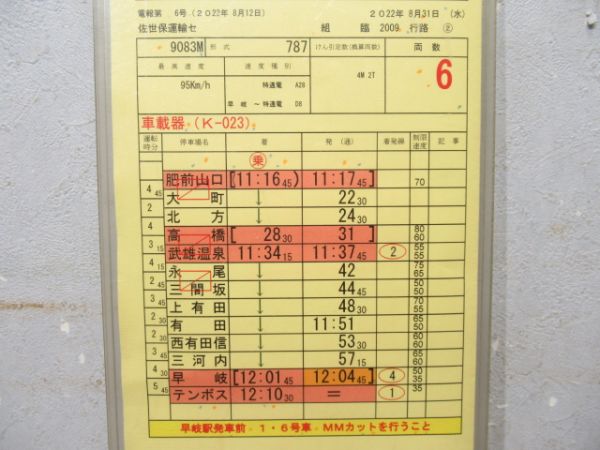 佐世保運輸センター 臨2009行路 揃い (36ぷらす3)