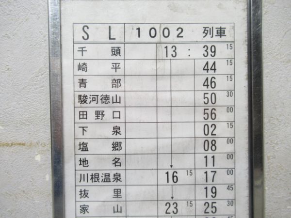 大井川鉄道 SL 1002列車