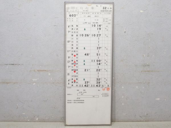 鳥取列車支部 32行路 (急行 砂丘)