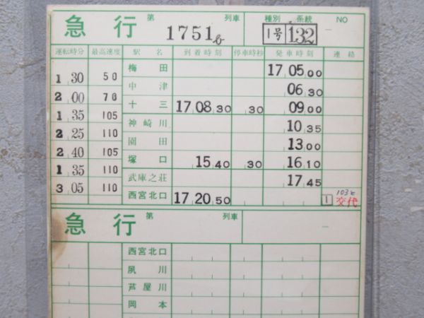阪急神戸線 特急・急行 2枚組 (旧タイプ)