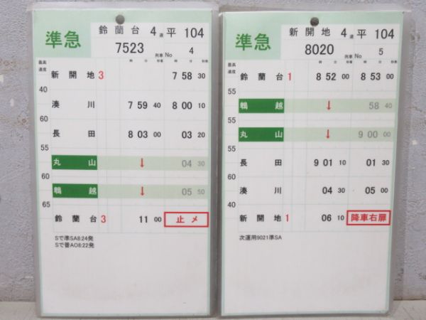 神戸電鉄 平104 揃い (急行 入り)