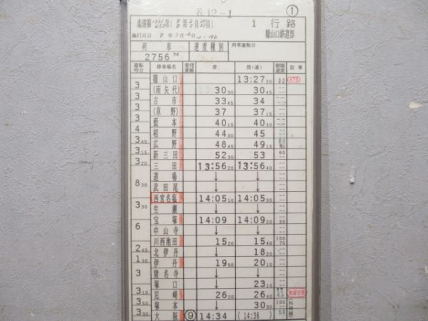 篠山口鉄道部 1行路 揃い (特急 北近畿)