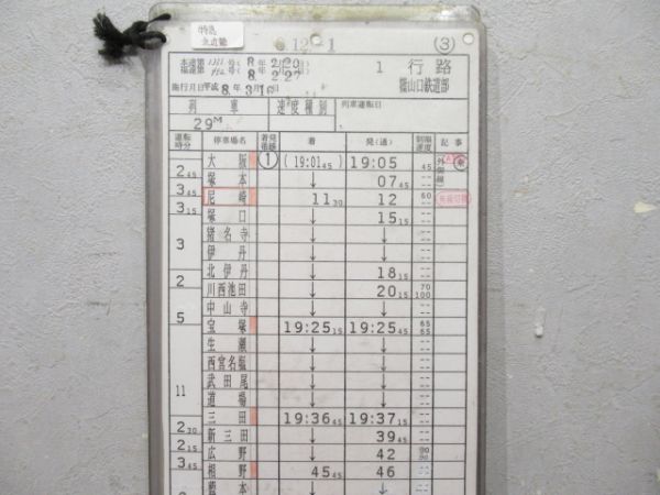 篠山口鉄道部 1行路 揃い (特急 北近畿)