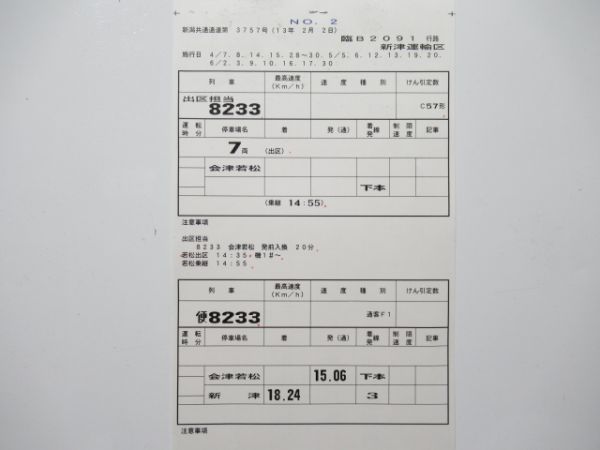 新津運輸区 臨B2091行路 揃い (SLばんえつ物語)