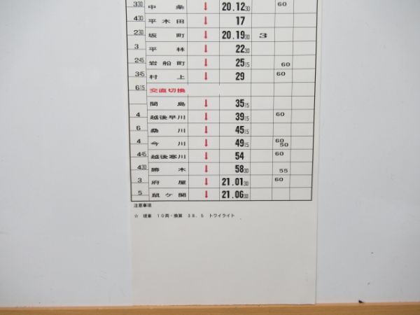 新津運輸区 変臨B2552行路 揃い (寝台特急 トワイライトエクスプレス)