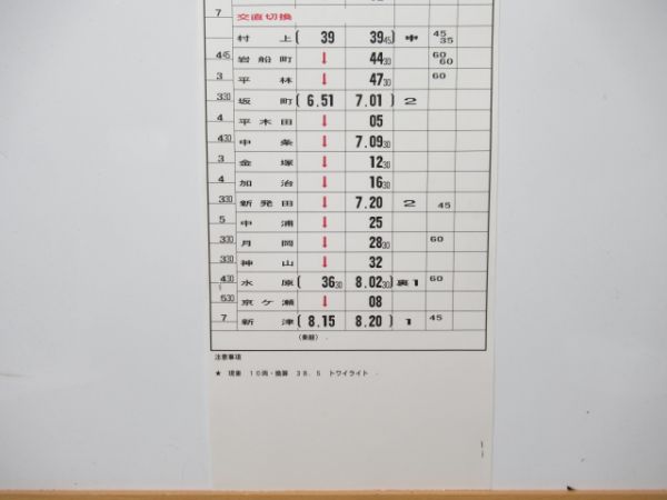 新津運輸区 変臨B2552行路 揃い (寝台特急 トワイライトエクスプレス)