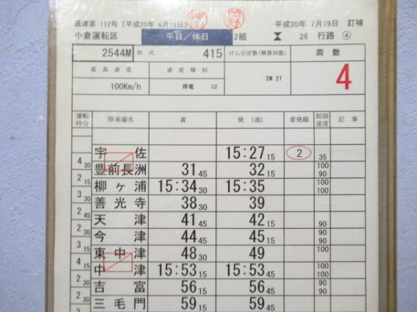 小倉運転区　2組26行路「885系ソニック」入り