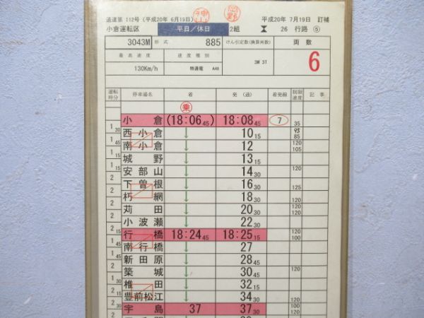 小倉運転区　2組26行路「885系ソニック」入り