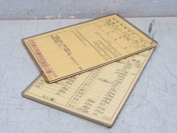 乗務カード 米原列車区 54行路 揃い 乗務カード 米原列車区 54行路 揃い