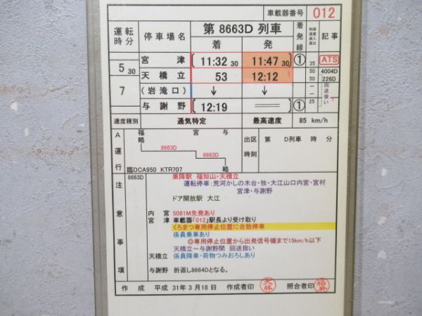 西舞鶴運転所 バラ②仕業