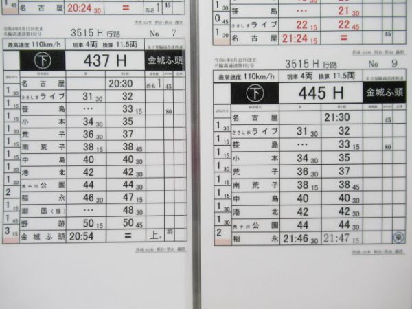 名古屋臨海高速鉄道 3515H行路揃い 名古屋臨海高速鉄道 3515H行路揃い