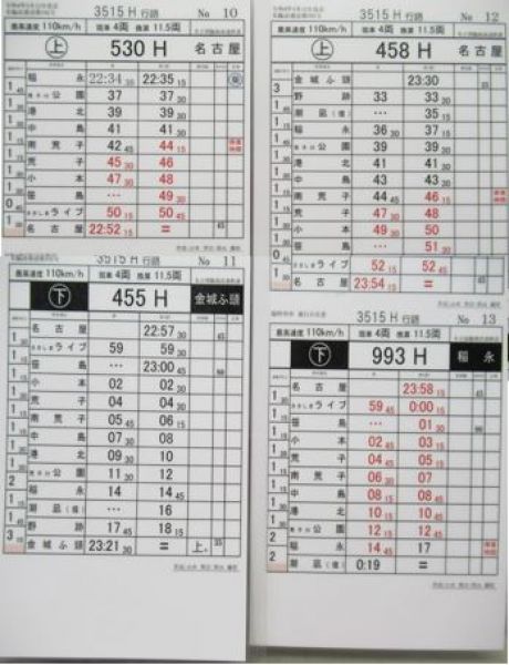 名古屋臨海高速鉄道 3515H行路揃い 名古屋臨海高速鉄道 3515H行路揃い