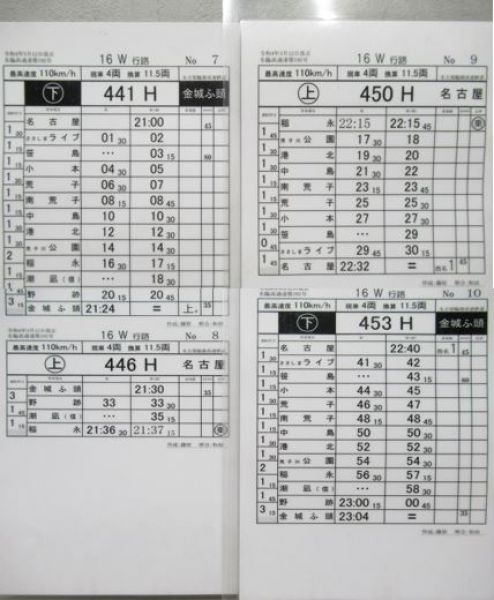 名古屋臨海高速鉄道　16W行路揃い