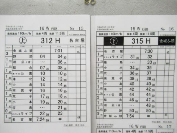 名古屋臨海高速鉄道　16W行路揃い