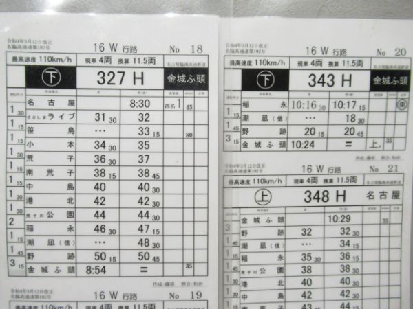 名古屋臨海高速鉄道　16W行路揃い