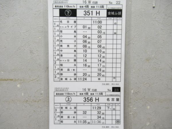 名古屋臨海高速鉄道　16W行路揃い