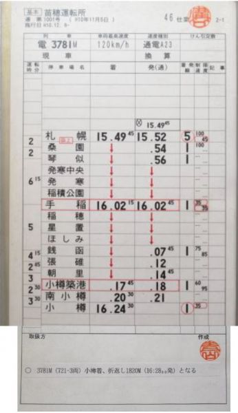苗穂運転所 変46仕業 (変仕業 あり)