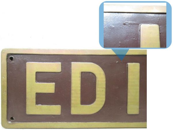 ナンバープレート「ED16 9」