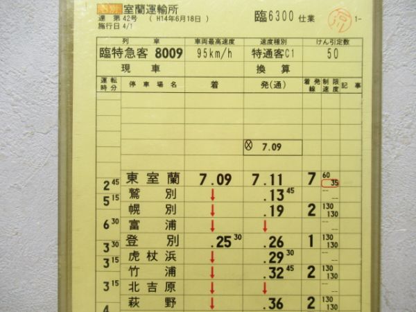 室蘭運輸所　臨6300仕業揃い「寝台特急カシオペア」